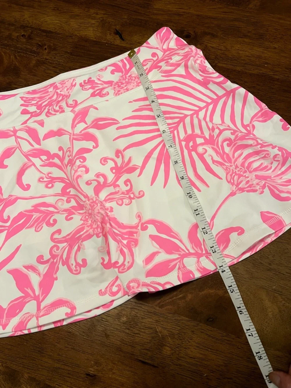 NWOT Lilly Pulitzer Luxletic Rousseau Pink GLISTEN IN THE SUN AILA Skort M - Picture 12 of 14